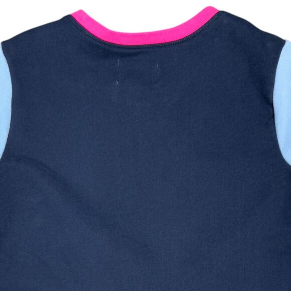 Women's‎ LANDS' END "Serious Sweats" Colorblock Pullover Sweatshirt- Size S - Picture 4 of 10